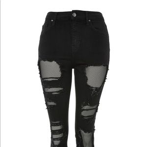 TOPSHOP Black Skinny Jeans Sz 28